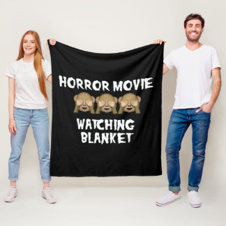 COUVERTURE POLAIRE VOICI MON FILM D'HORREUR REGARDANT BLANKET