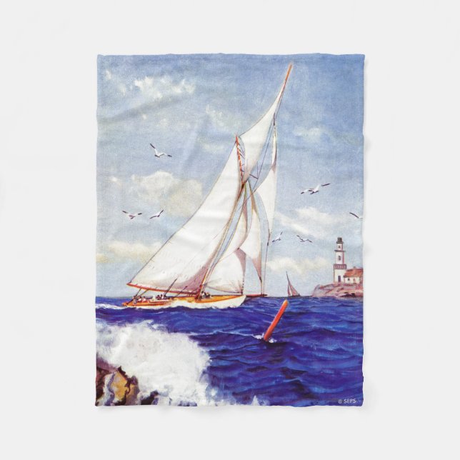Couverture Polaire Voile Par le phare par Albert B. Marques (Devant)