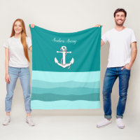 Voilier blanc nautique/ancre loin/aqua vague bleu