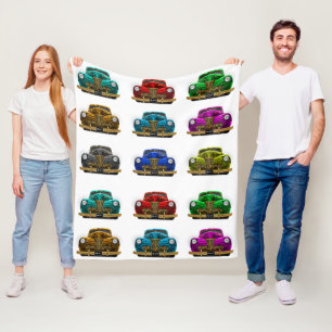 Couverture Polaire voiture vintage classique
