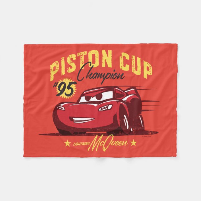 Couverture Polaire Voitures 3 | Lightning McQueen - #95 Coupe Piston  (Devant (Horizontal))