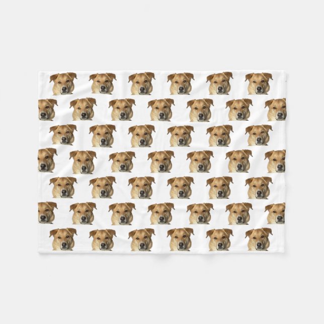 Couverture Polaire Votre animal de compagnie Photo Chien Chat Personn (Devant (Horizontal))