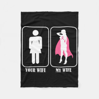 Couverture Polaire Votre Femme Mon Épouse Mari Sensibilisation au can