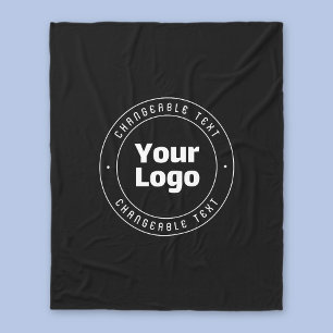 Couverture Polaire Votre logo et votre Modèle de texte modifiable   N