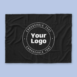 Couverture Polaire Votre logo et votre Modèle de texte modifiable   N