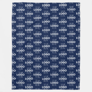 Couverture Polaire Votre Motif de répétition de logo ou d'image Ble