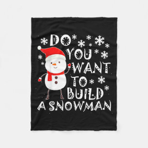 Couverture Polaire Voulez-Vous Construire Un Bonhomme De Neige Doux B