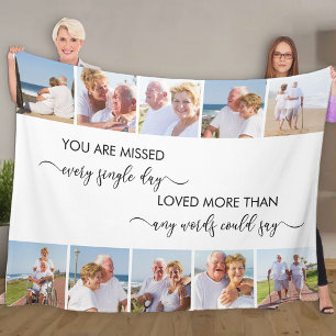 Couverture Polaire Vous avez manqué 10 photos Collage White Souvenir