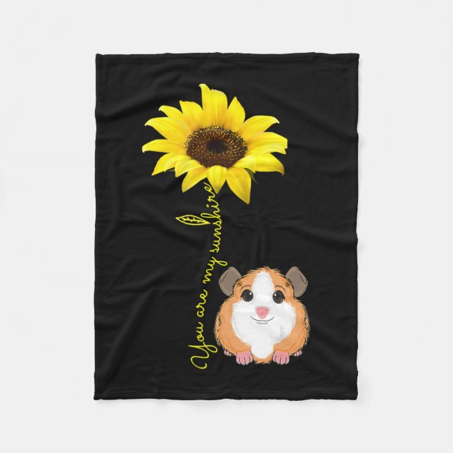 Couverture Polaire Vous Êtes Mon Sunshine Tournesol Guinée Pig Maman (Devant)