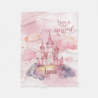 Couverture Polaire Vous êtes Palais spécial sur le nuage rose