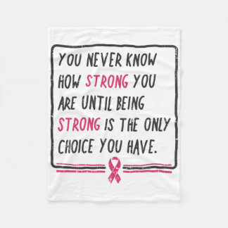 Couverture Polaire Vous Ne Savez Jamais À Quel Point Vous Êtes Fort C