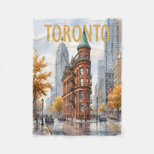 Couverture Polaire Voyage à Toronto Canada Vintage