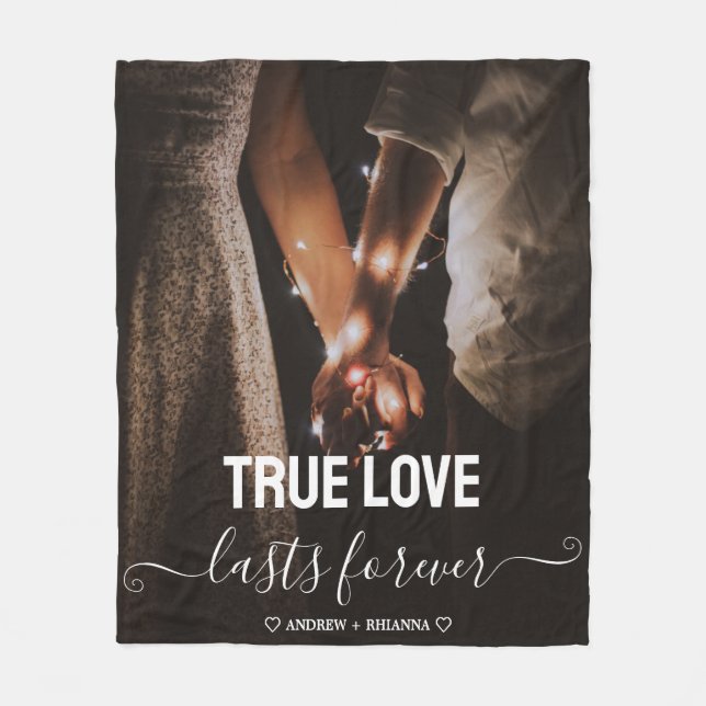Couverture Polaire Vrai couple d'amour (Devant)
