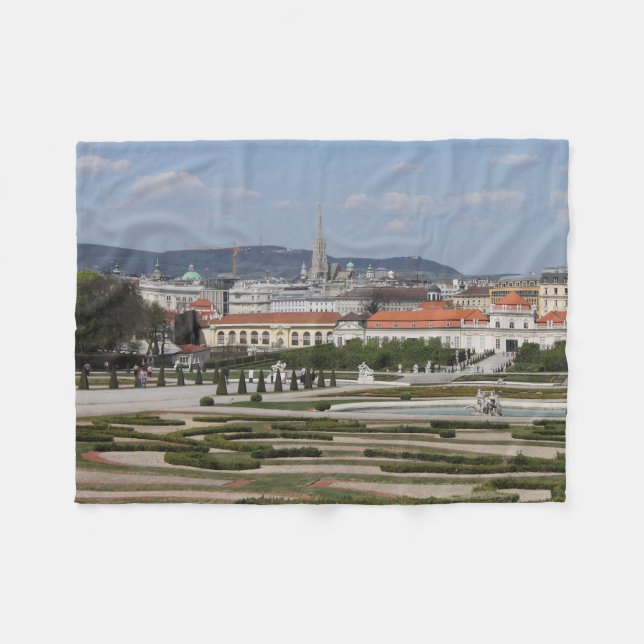 Couverture Polaire Vue sur Vienne Autriche (Devant (Horizontal))