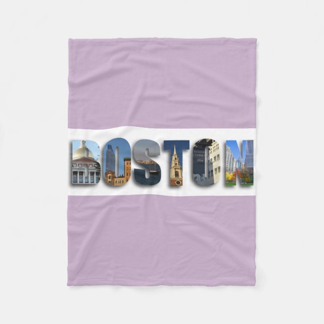 Couverture Polaire Vues de Boston City (Devant)