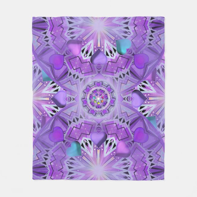 Couverture Polaire W2 pourpre (Devant)