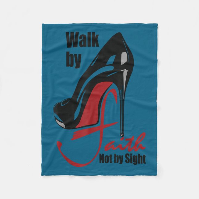 Couverture Polaire Walk By Faith Not By Sight Motivation Quotes  (Devant)
