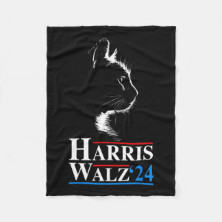 Couverture Polaire Waltz 2024 Election Funny Cat Kamala Harris Tim Wa