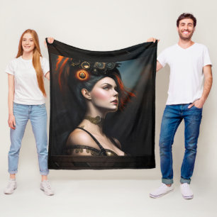 Couverture Polaire Watcher Of The Storm Steampunk Beauté par Xzendor7