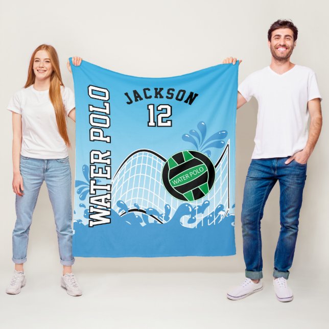 Couverture Polaire Water Polo 🤽 🏼 ‍ Sport - Green Ball (En situation)