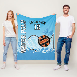 Couverture Polaire Water Polo 🤽 🏼 ‍ Sport ♀️ - Orange Ball