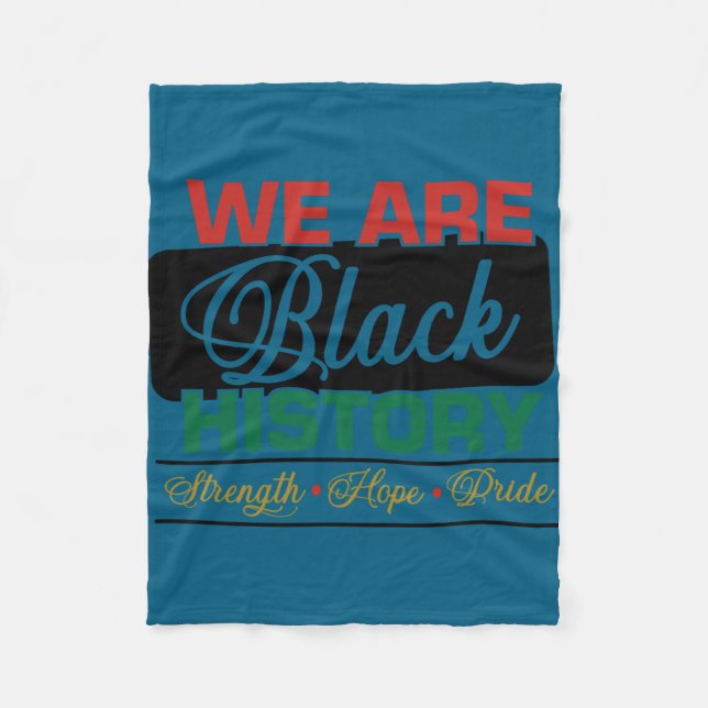 Couverture Polaire We are black history proud juneteenth  (Devant)
