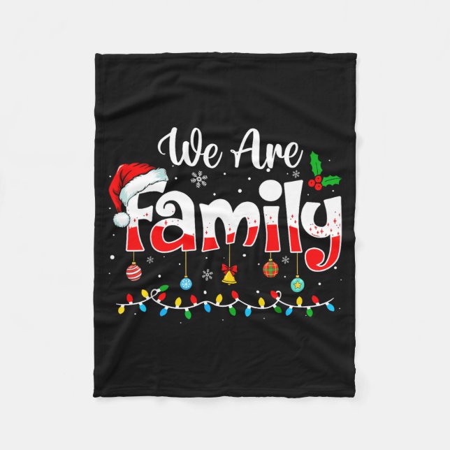 Couverture Polaire We Are Family 2025 Christmas Pajama Funny Matching (Devant)