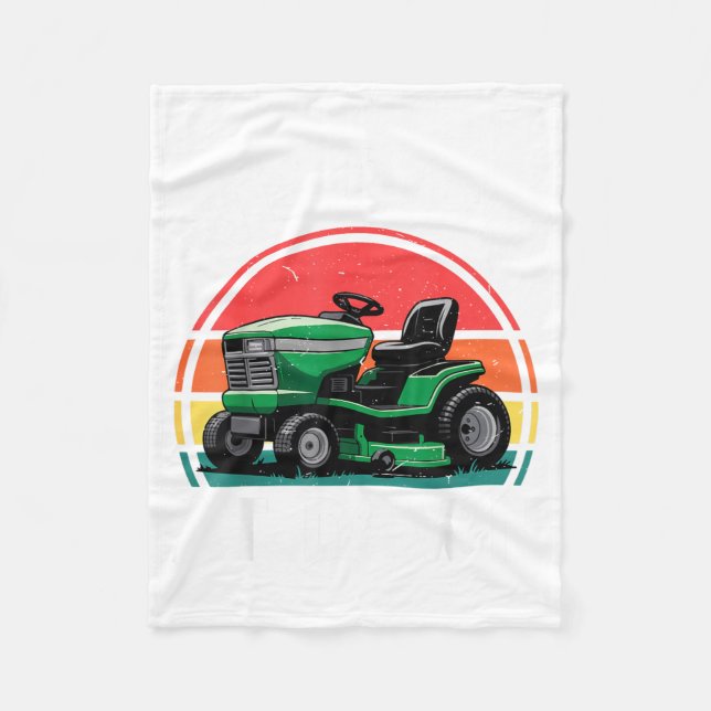 Couverture Polaire We Ride At Dawn Riding Lawn Mower Toddler Funny Mo (Devant)