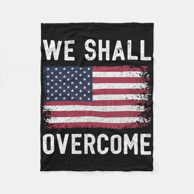 Couverture Polaire We Shall Overcome Protest American Flag  (Devant)
