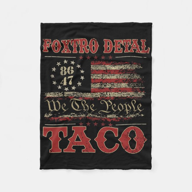 Couverture Polaire We The People Taco Foxtrot Delta Taco 2  (Devant)