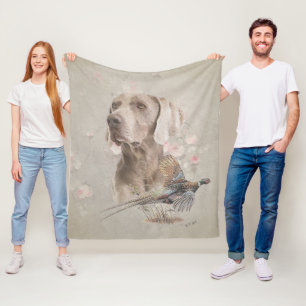 Couverture Polaire Weimaraner