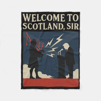 Couverture Polaire Welcome To Scotland Sir – Trump Gpipe Speech Fail