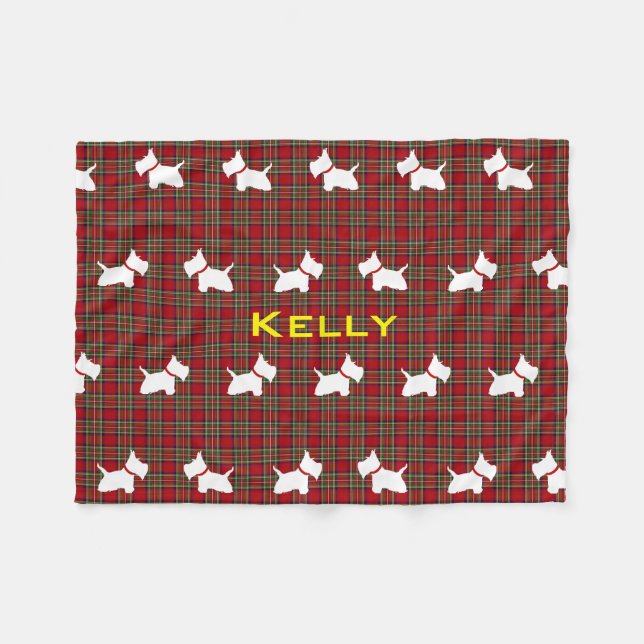 Couverture Polaire Westie (Devant (Horizontal))