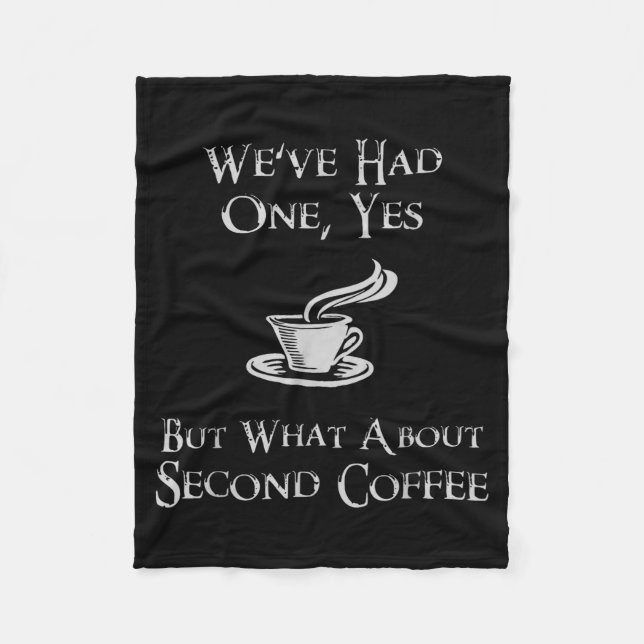 Couverture Polaire What About 2nd Coffee _ Funny Nerdy High Fantasy  (Devant)