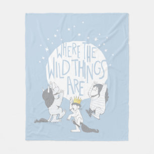 Couverture Polaire Where The Wild Things Are   Moon & Stars