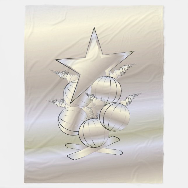 Couverture Polaire White gold Christmas (Devant)