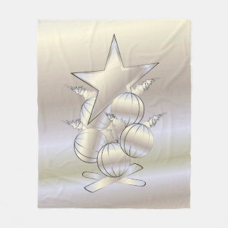 Couverture Polaire White gold Christmas