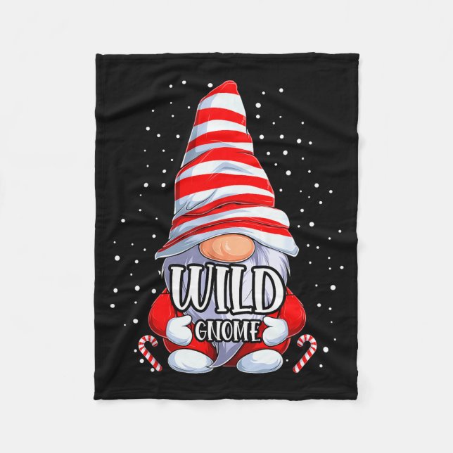 Couverture Polaire Wild Gnome Christmas Pajamas Matching Family Group (Devant)