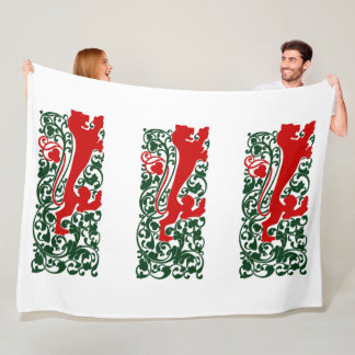 Couverture Polaire Will Bradley Heraldic Lion
