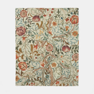 Couverture Polaire William Morris Acanthus Broderie Motif Floral