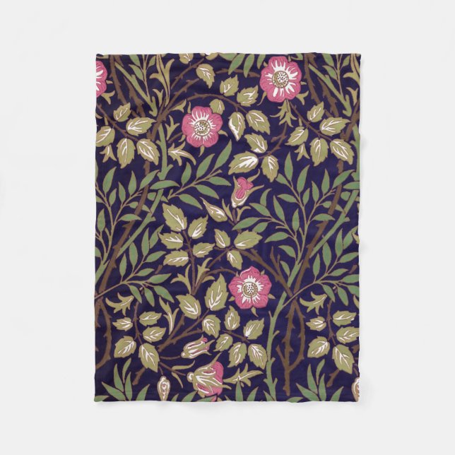 Couverture Polaire William Morris Briquet Floral Art nouveau (Devant)