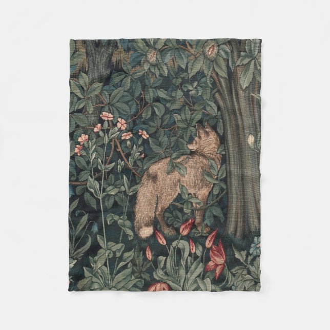 Couverture Polaire William Morris Faune sauvage Fox (Devant)