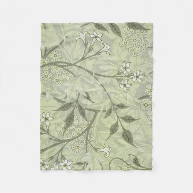 Couverture Polaire William Morris Jasmine Botanique (Devant)