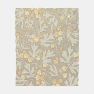 Couverture Polaire William Morris Oak et Acorn Fleece Blank