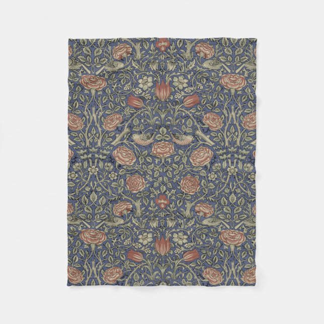 Couverture Polaire William Morris Tudor Fond d'écran Rose (Devant)