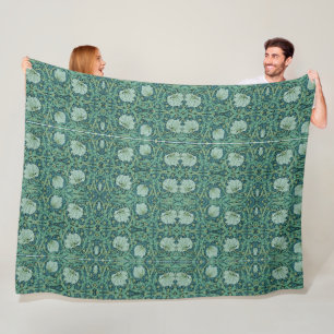 Couverture Polaire William Morris Vintage motif floral Pimpernel