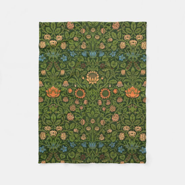Couverture Polaire William Morris Violet et Columbine Art Rug (Devant)