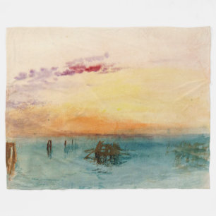 Couverture Polaire William Turner - La lagune près de Venise au couch