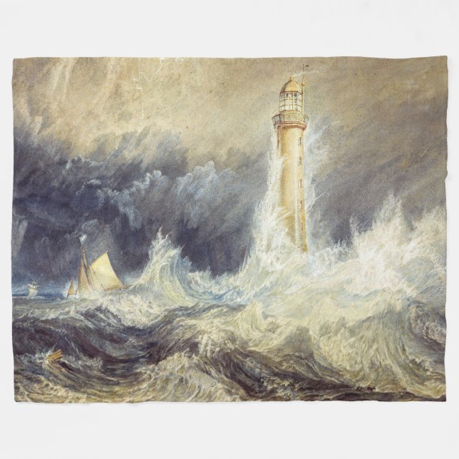 Couverture Polaire William Turner - Phare de Bell Rock (Devant (Horizontal))