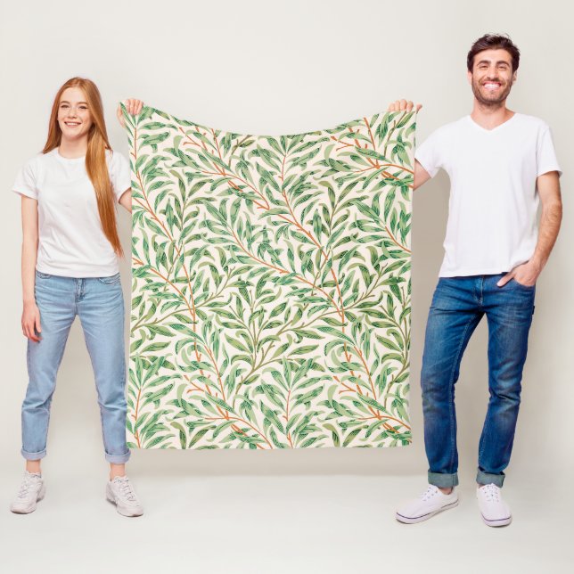 Couverture Polaire Willow Bough par William Morris (En situation)